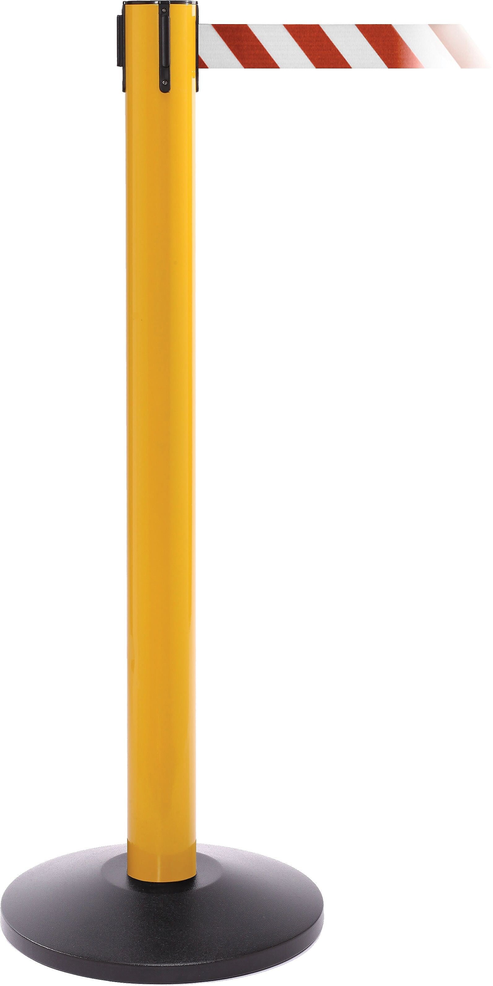 SafetyPro 300 Yellow Retractable Belt Barrier with 16' Red/White Belt
