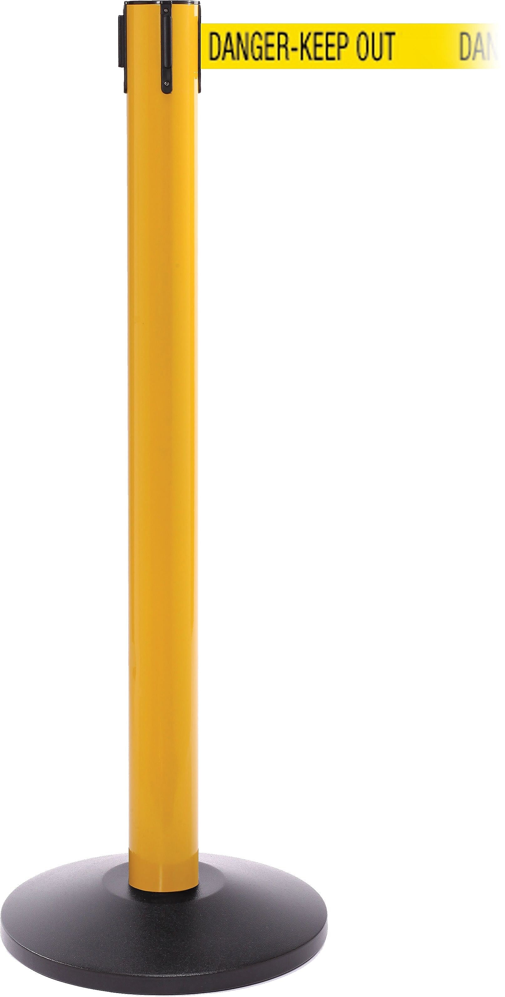 SafetyPro 300 Yellow Retractable Belt Barrier with 16' Yellow/Black DANGER Belt