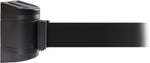 WallPro 300 Black Wall Mount Belt Barrier with 7.5' Black Belt