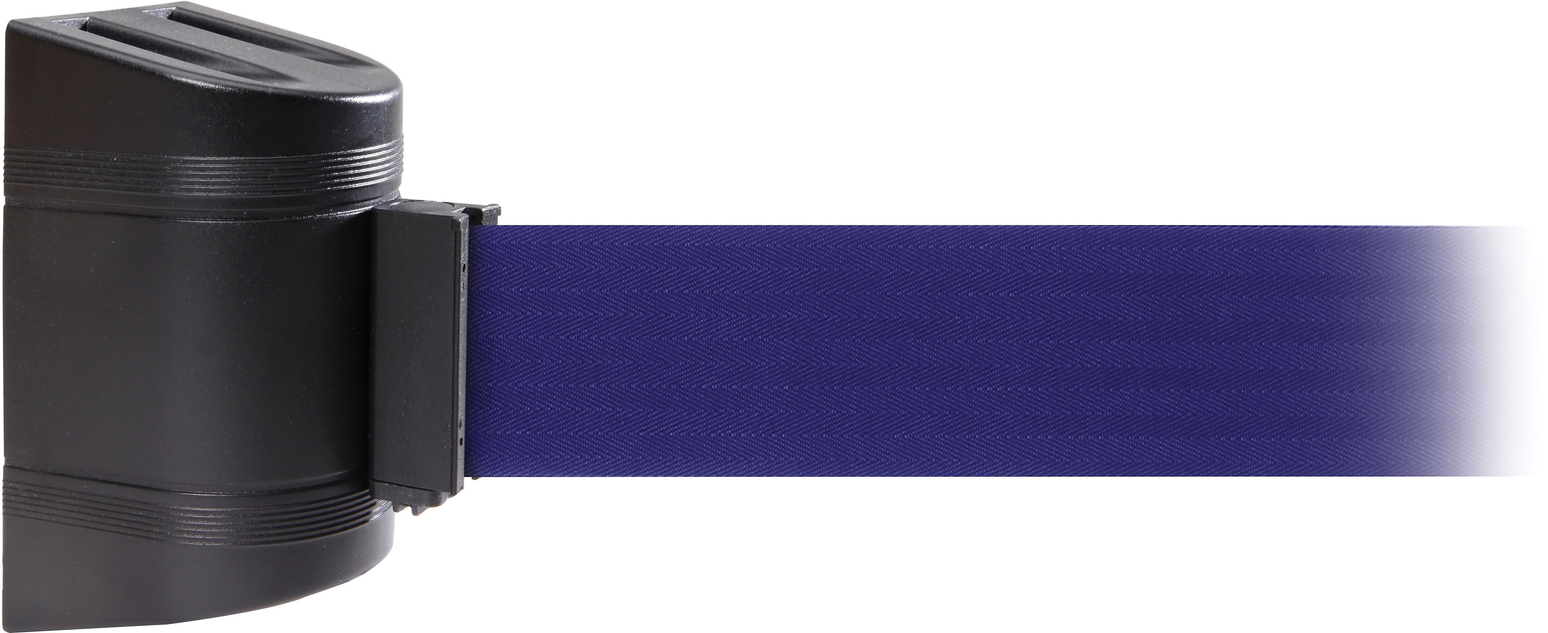 WallPro 300 Black Wall Mount Belt Barrier with 13' Blue Belt