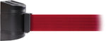 WallPro 300 Black Wall Mount Belt Barrier with 10' Red Belt (WP300B-RD100)