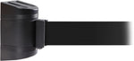 WallPro 450 Black Wall Mount Belt Barrier with 20' Black Belt (WP450B-BK200)
