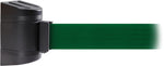 WallPro 450 Black Wall Mount Belt Barrier with 20' Green Belt