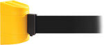WallPro 450 Yellow Wall Mount Belt Barrier with 30' Black Belt