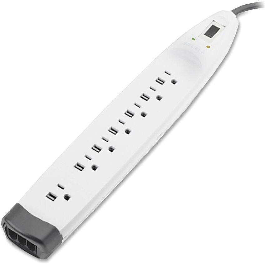 Belkin Home Series 7 Outlet Home/Office, 6 ft. Cord, 2320 Joules (BE107200-06)