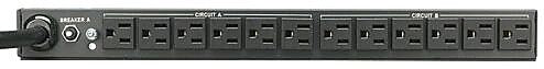 Tripp Lite Single-Phase 100, 120, 127V Basic Power Distribution Unit, 24-Outlet, 1U Rack Mount, Black (817172)