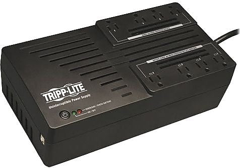 Tripp Lite AVR 700VA Desktop Battery Backup UPS, 8-Outlets, Black (AVR700U)