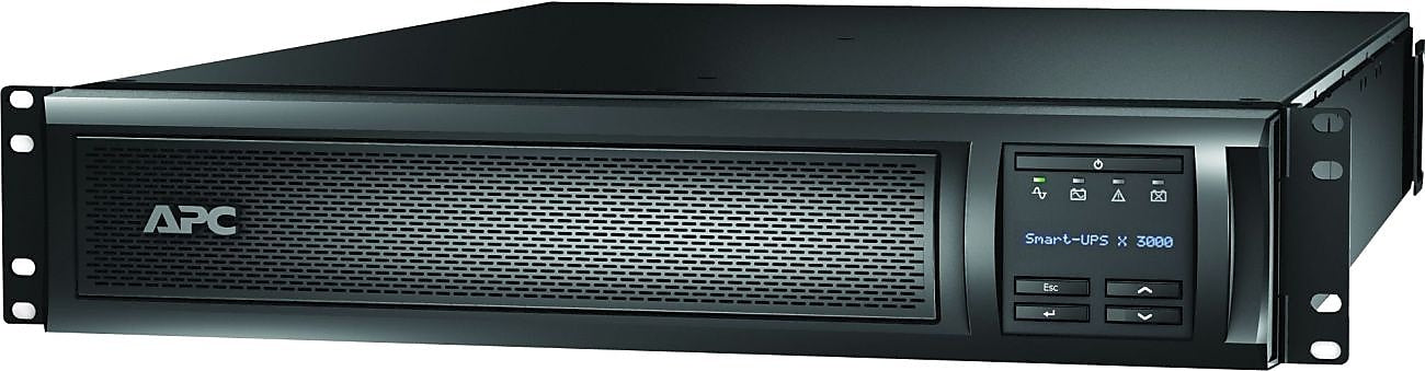 APC Smart-UPS X 3000 Rack/Tower LCDVA UPS, 7-Outlets, Black (SMX3000RMLV2UNC)