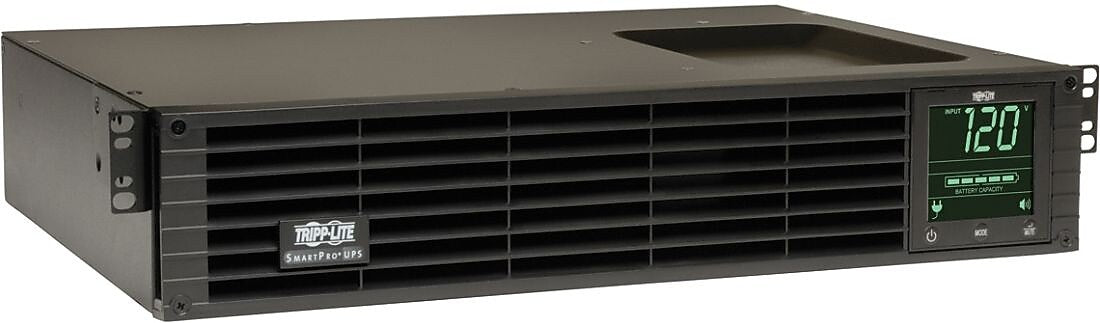 Tripp Lite UPS Smart 1000VA 800W Rackmount AVR 120V Pure Sine Wave USB DB9 SNMP 2URM 1000VA, 6-Outlets, Black (SMART1000RM2U)
