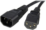 StarTech SJT Computer Power Extension Cord, 14 AWG, 10 ft (L)