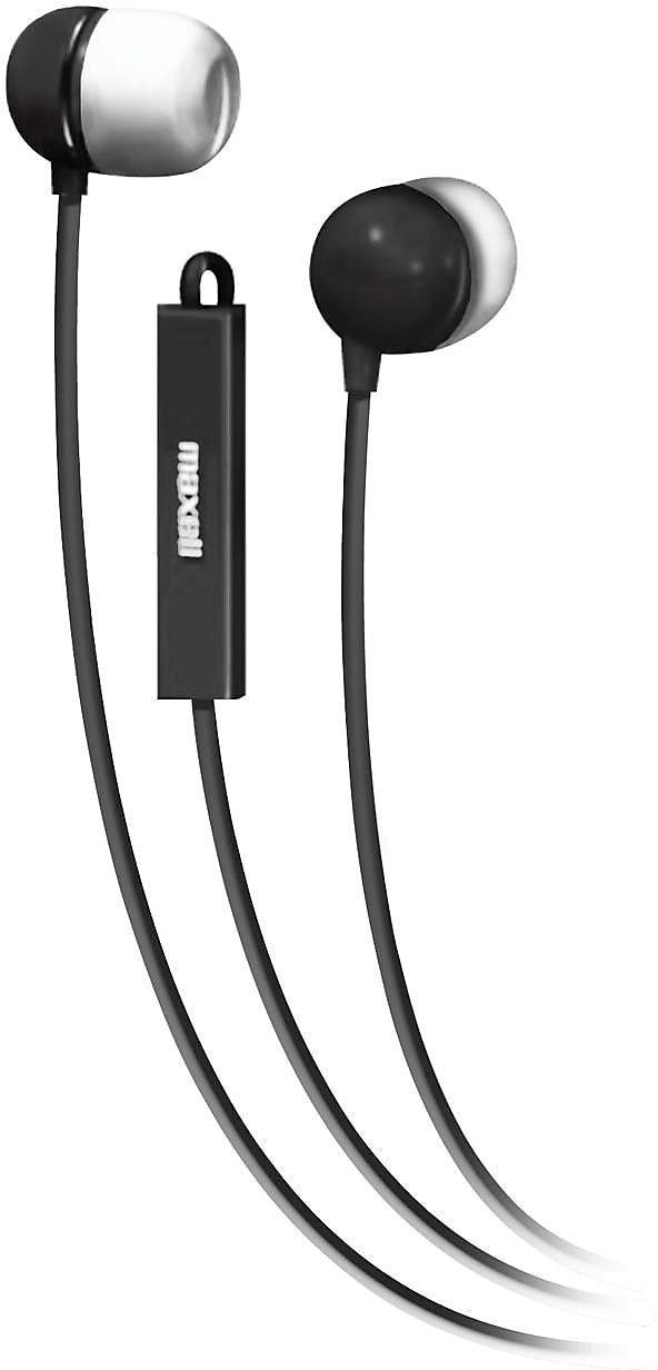 Maxell Microphone 190300 In-Ear Earbuds,  Black