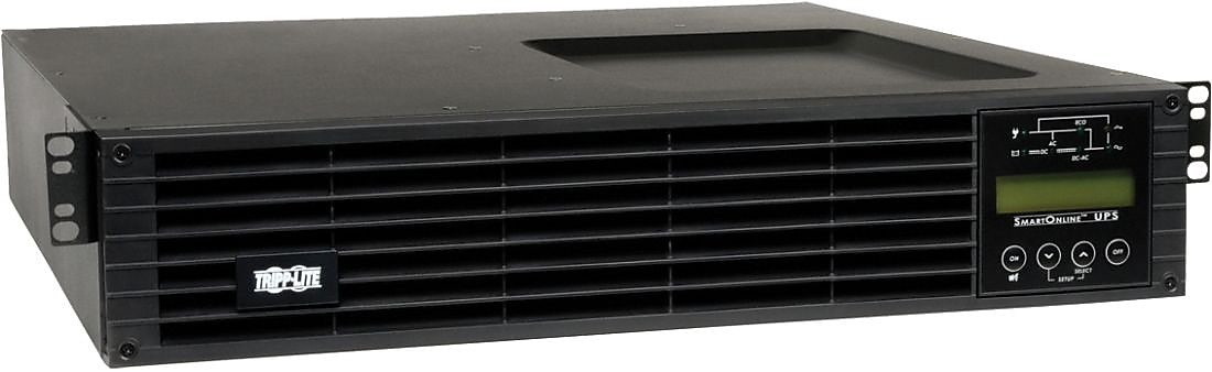 Tripp Lite UPS SmartOnline 2200VA Battery, 6-Outlets, Black (SU2200RTXLCD2U)