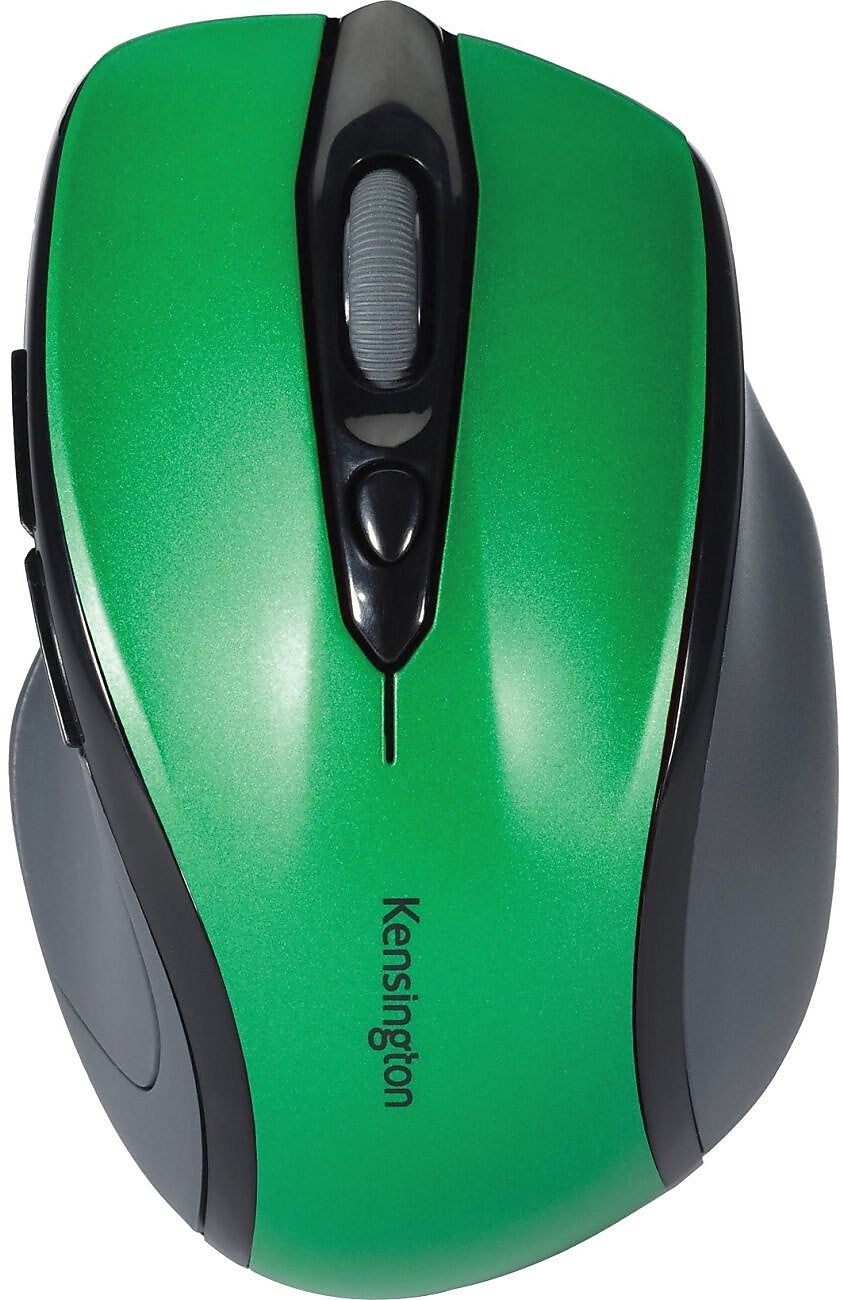 Kensington Pro Fit Wireless Ergonomic Optical Mouse, Emerald Green (PX7393)