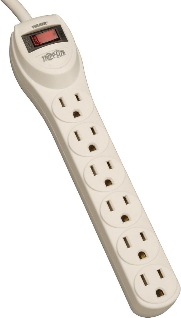 Tripp Lite 6-Outlet Power Strip, Beige (600963)