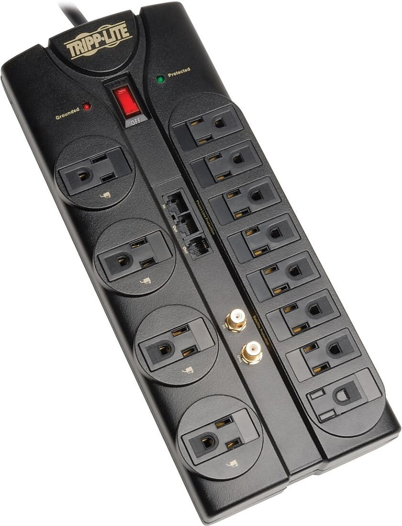 Tripp Lite 12 Outlet Surge Suppressor, 8' Cord, 2880 Joules (TLP1208SAT)