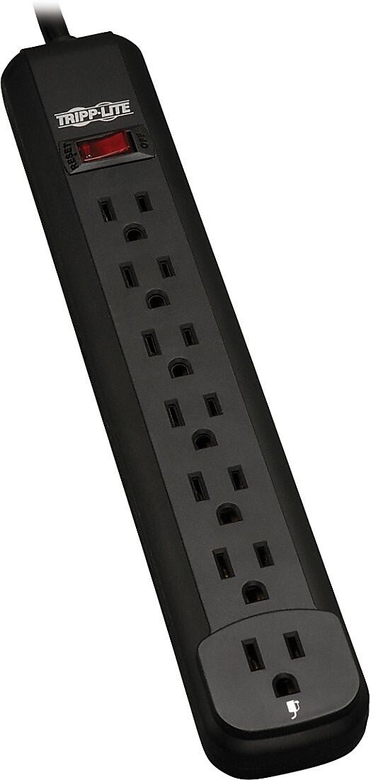 Tripp Lite 7 Outlet Power Strip, Black (PS712B)