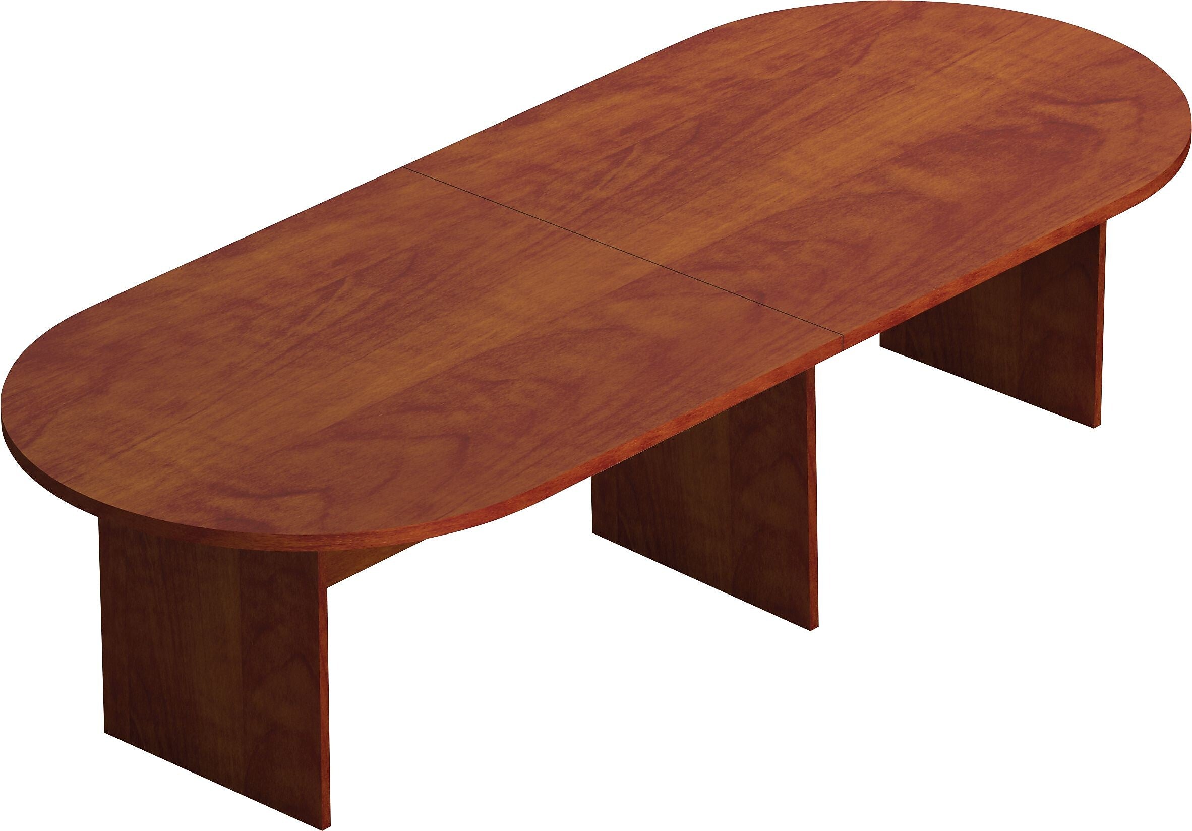 Offices To Go Laminate Racetrack Conference Table, American Dark Cherry, 29 1/2"H x 120"W x 48"D