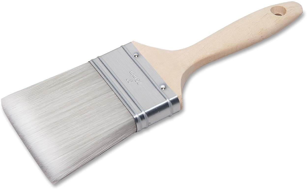 AbilityOne SKILCRAFT Silver Synth Filament 3" Flt Paint Brush