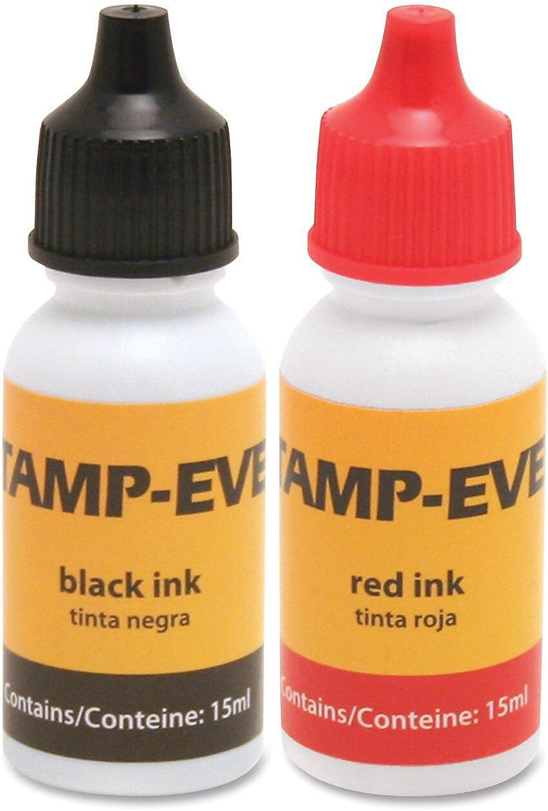 U.S. Stamp & Sign Traditional Felt Stamp Pads, 2 3/8" x 4", Red/Black