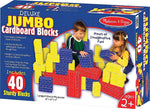Melissa & Doug Deluxe Jumbo Cardboard Blocks, 40 Piece (2784)