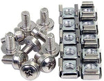 StarTech Mounting Screws and Cage Nuts For Server Rack Cabinet, 100/Pack (CABSCREWM62)