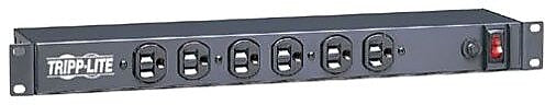Tripp Lite 12 Outlet Power Strip, Black (RS-1215-RA)