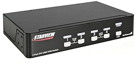 StarTech SV431DVIUA USB/DVI KVM Switch With Audio, 4 Ports