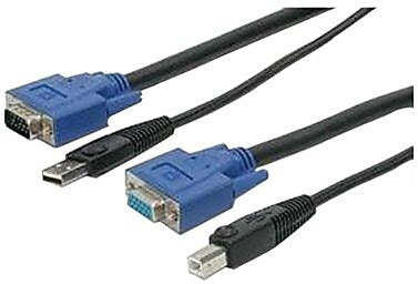 StarTech 2-in-1 Universal USB KVM Cable, 10'(L)