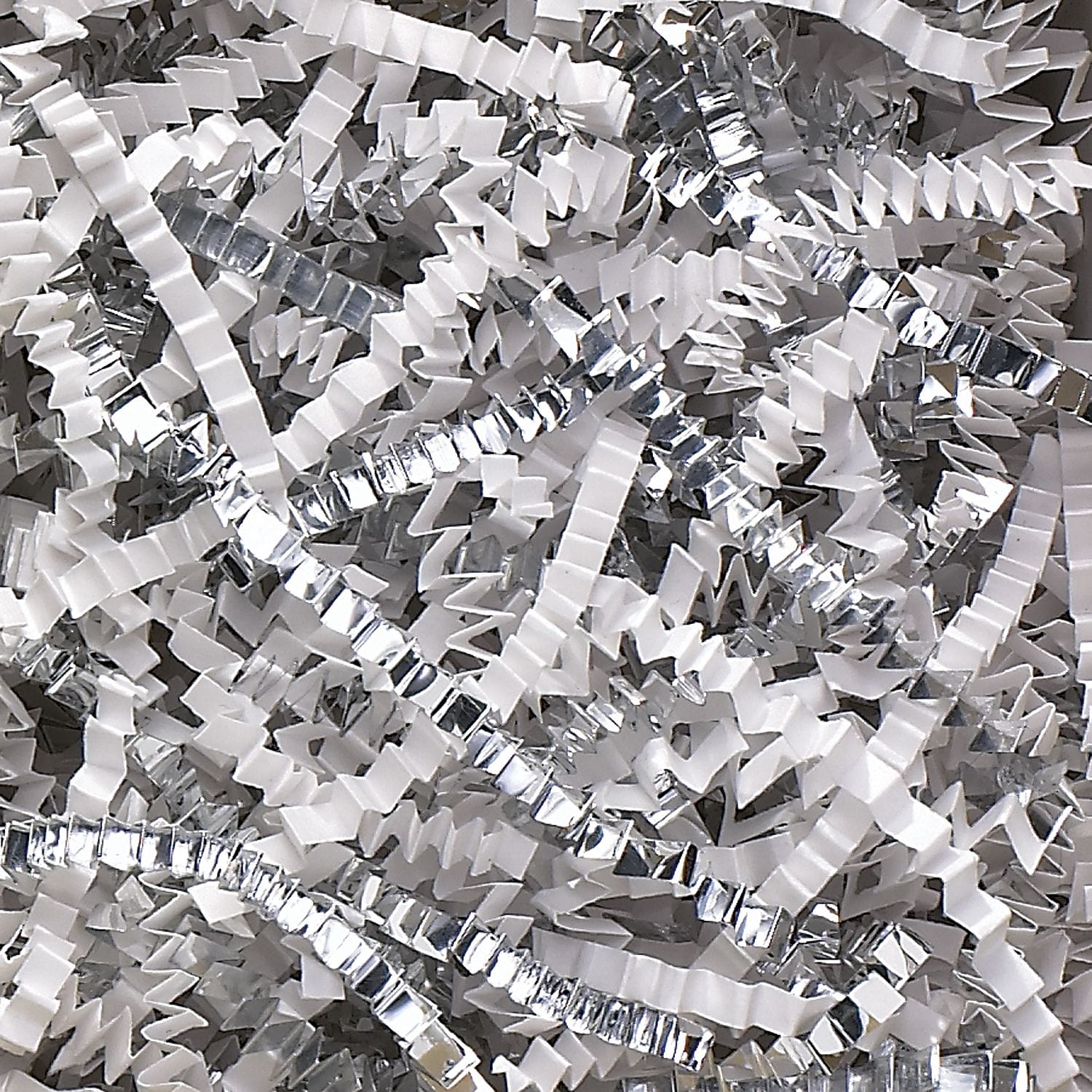 Partners Brand Crinkle Paper, 10 lbs., White/Silver Metallic Blend (CPB10DD)