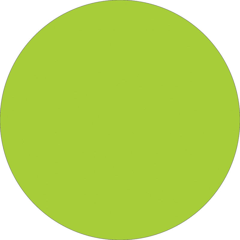 Tape Logic 3" Circle Inventory Label, Fluorescent Green, 500/Roll