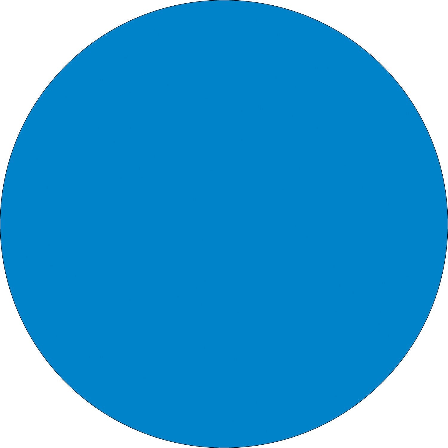 Tape Logic 2" Circle Inventory Label, Light Blue, 500/Roll