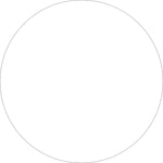 Tape Logic 1 1/2" Circle Inventory Label, White, 500/Roll