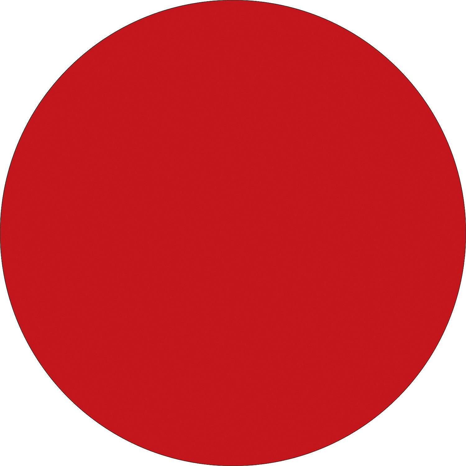 Tape Logic 1/2" Circle Inventory Label, Red, 500/Roll