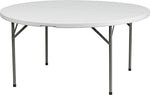 Flash Furniture 60"Dia. Folding Table, Granite White, 15/Pack (15DADYCZ154GW)