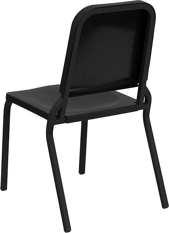 Flash Furniture HERCULES™ Polypropylene Stackable Melody Band/Music Chair, Black, 12/Pack