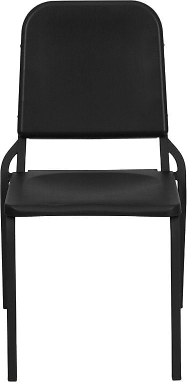 Flash Furniture HERCULES™ Polypropylene Stackable Melody Band/Music Chair, Black, 24/Pack (24HFMUSIC)