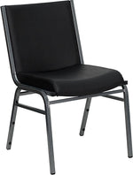 Flash Furniture HERCULES™ Vinyl Heavy Duty Stack Chair, Black, 40/Pack (40XU60153BKVYL)