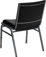 Flash Furniture HERCULES™ Vinyl Heavy Duty Stack Chair, Black, 40/Pack (40XU60153BKVYL)