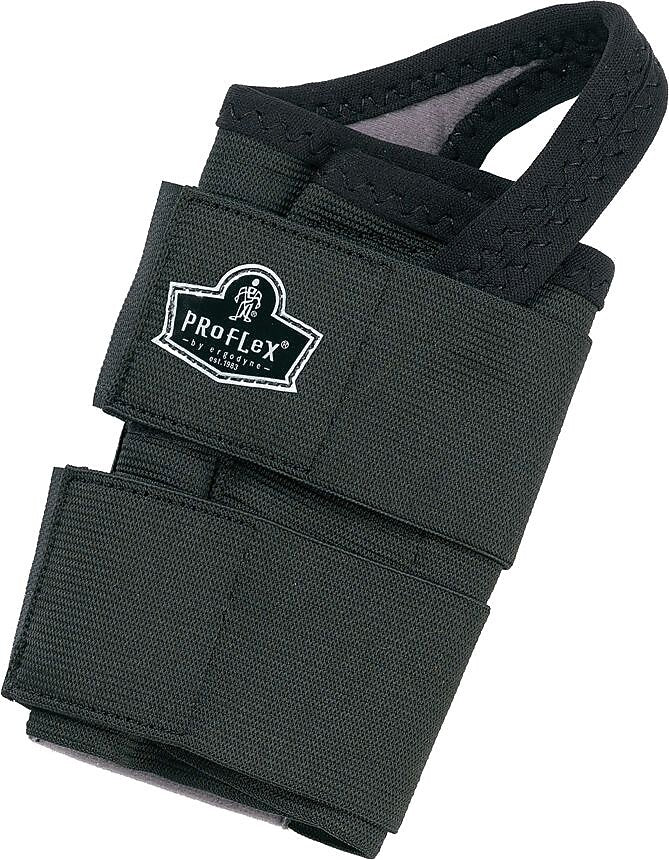 Ergodyne ProFlex® 4010 Double Strap Left Wrist Support, Small, Black