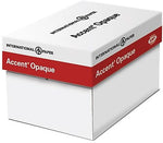 Accent Opaque 18" x 12" Digital Smooth Cover Paper, 100 lbs., White, 800/Case (188096CASE)
