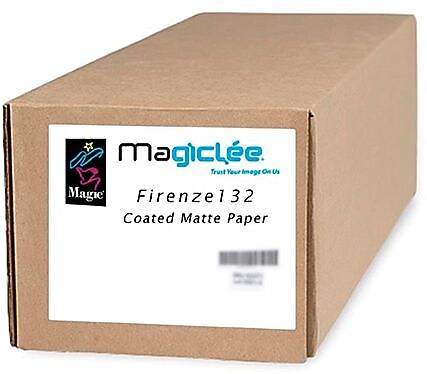 Magiclee/Magic Firenze 132 42" x 100' Coated Matte Presentation Paper, Bright White, Roll (61477)