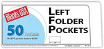 Blanks/USA® 8 7/8" x 4" 80 lbs. Gloss Cover Left Folder With One Pocket, White, 50/Pack
