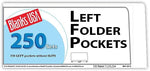 Blanks/USA® 8 7/8" x 4" 80 lbs. Gloss Cover Left Folder With One Pocket, White, 250/Pack