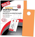 Blanks/USA® 3.67" x 8 1/2" 65 lbs. Digital Timberline Cover Door Hanger, Hunter's Orange, 50/Pack