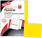 Blanks/USA® Timberline Digital Postcard, 5 1/2" x 4 1/4", Sunfish Yellow, 125/Pack