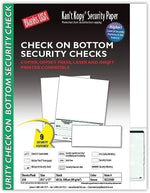 Kan't Kopy® Blank/USA® 8 1/2" x 11" 60 lbs. Security Check on Bottom Paper, Void Green, 250/Pack
