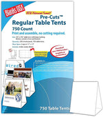 Blanks/USA® 3.67" x 3 1/8" x 5 3/8" 80 lbs. Digital Table Tent, White, 750/Pack