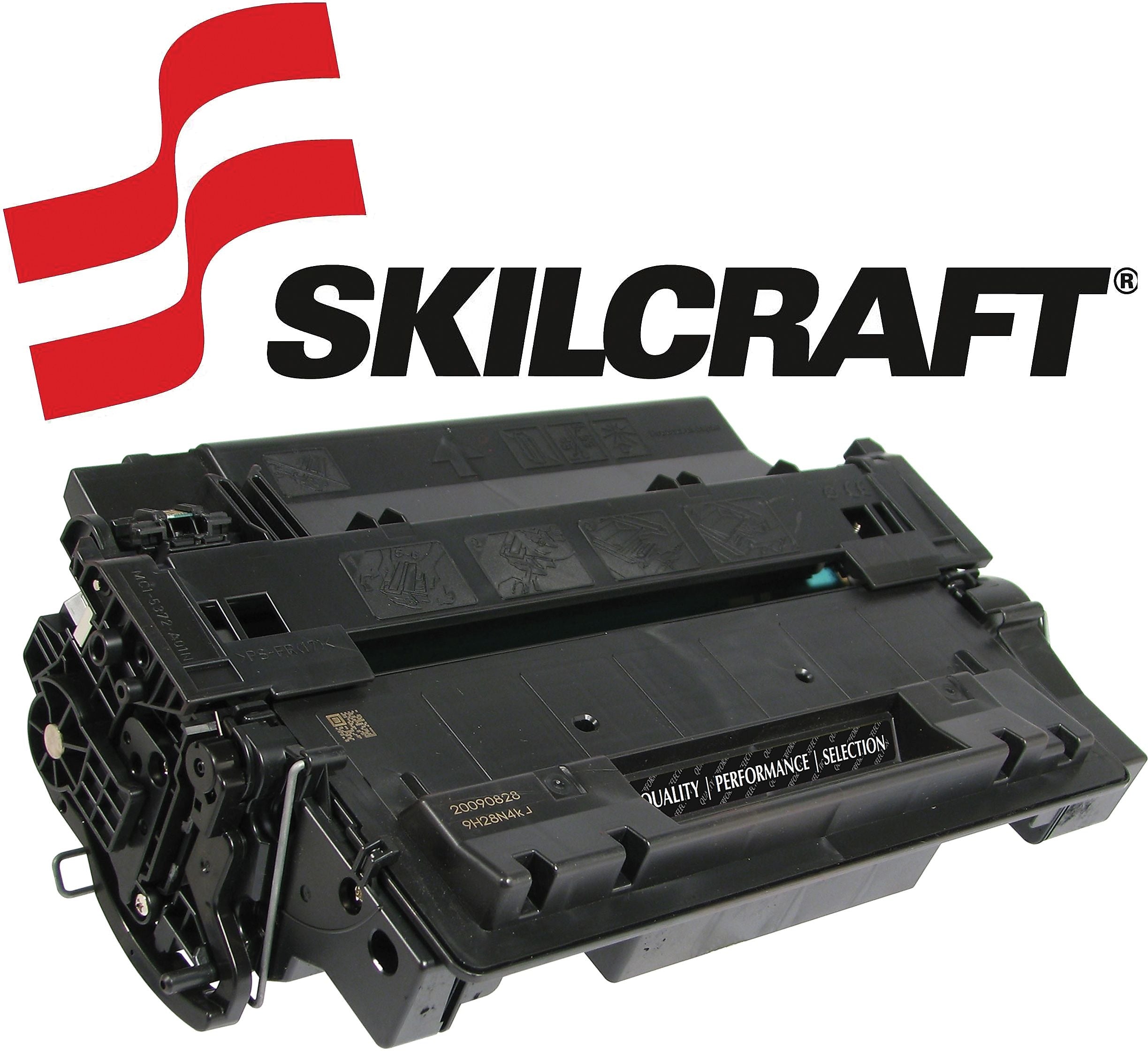 Skilcraft Remanufactured Toner Cartridge, CE255X, Black