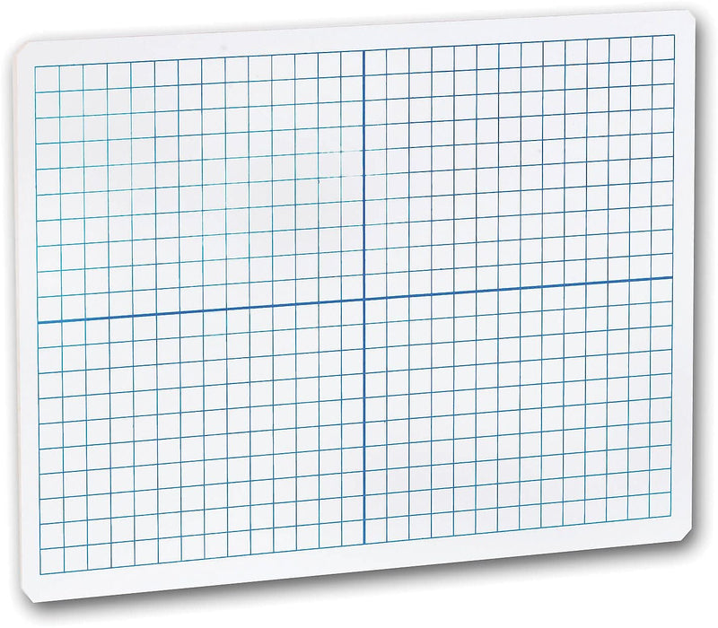 Flipside XY Axis/Plain, Double-Sided Dry-Erase Whiteboard, 9" x 12" (FLP11200)