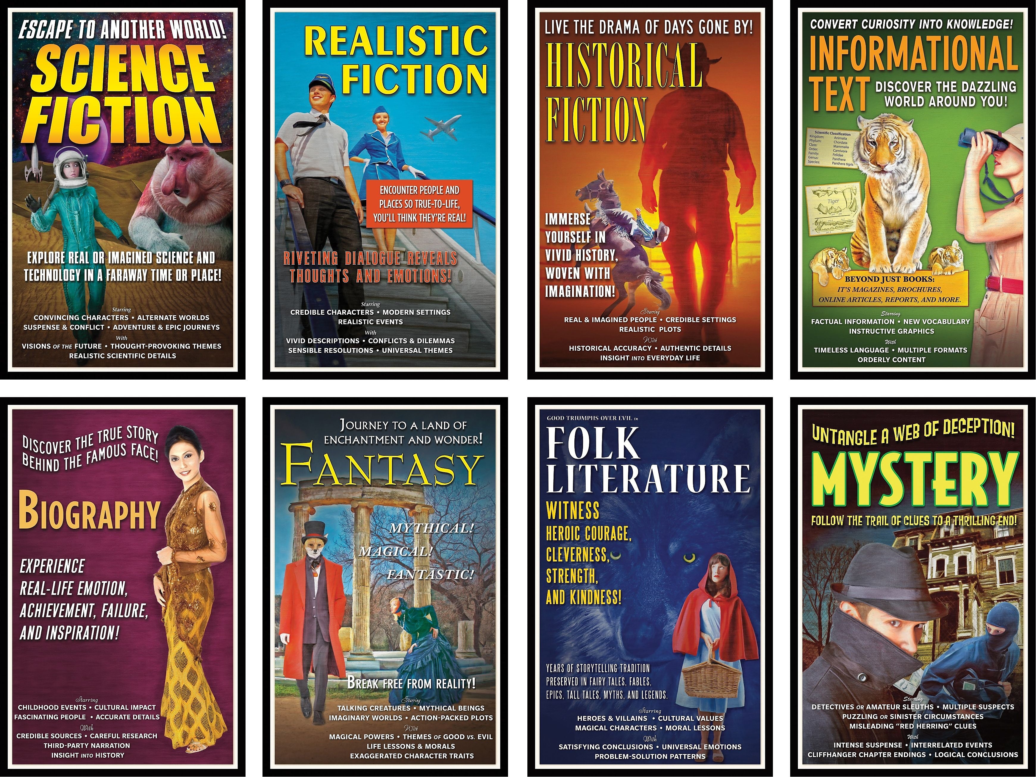 North Star Teacher Resources® Bulletin Board Set, Literary Genres (NST3045)